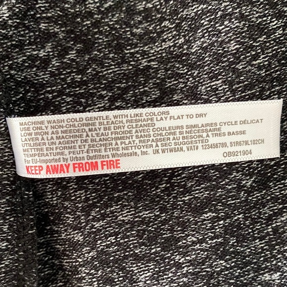 Anthropologie hooded longline cardigan in black/grey marl - Size M/L - Picture 9 of 9